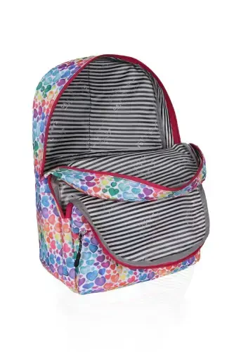 Triple School Bag Set Plcan2079 324 Colorful Heart-Colorful Heart - 5