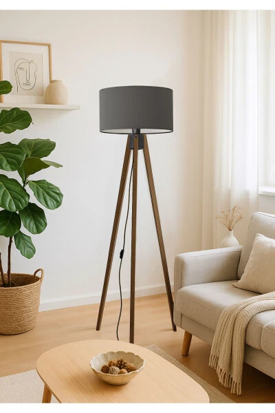 Tripod Lambader Ceviz Ayaklı Silindir Şapkalı Ayd-2210 - HOMİNG