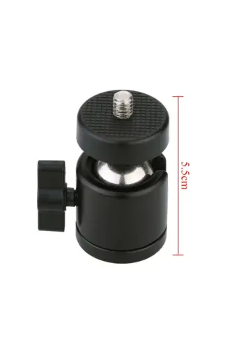 Tripod Slr Kamera Ve Ring Light Için 360 Derece Dönebilen Metal Mafsal Aparatı-360 DÖNER BAŞLIK - 5