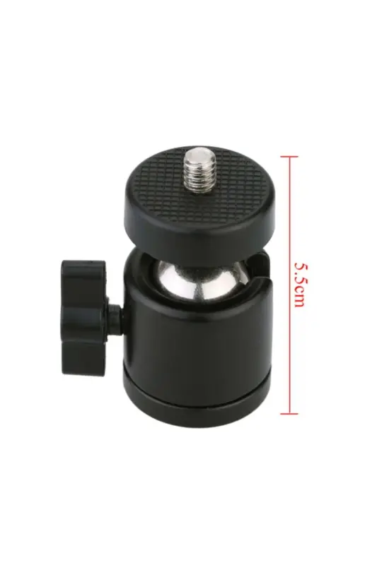 Tripod Slr Kamera Ve Ring Light Için 360 Derece Dönebilen Metal Mafsal Aparatı-360 DÖNER BAŞLIK - 5