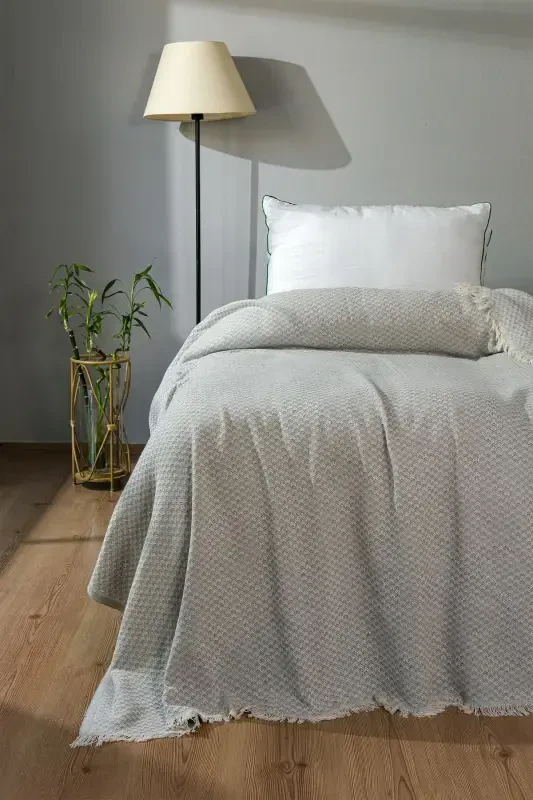 Tripolis Bir kishilik Sochli Pike va Yotoq o'rindig'i 170x210cm-kulrang - 1