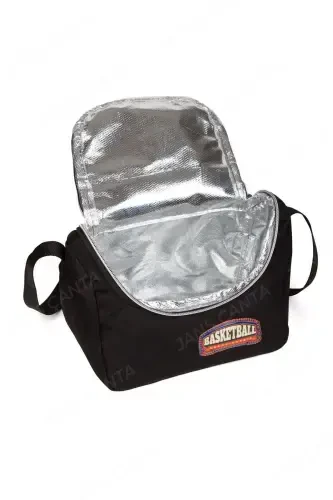 Тройной Начальный Школьный Термо-Ланчбокс и Школьный Рюкзак с Пеналом - черныйбаскетбол - 7