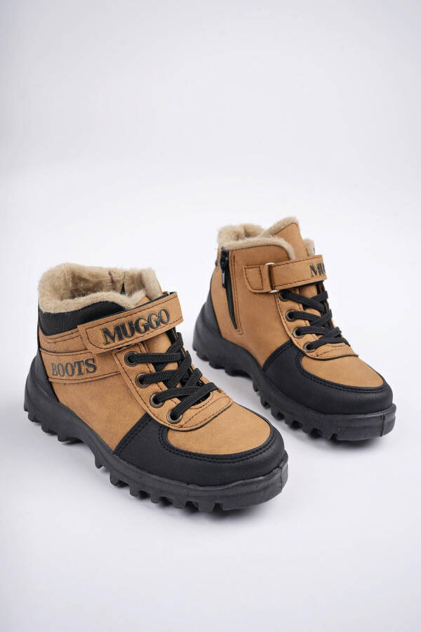 Trudy, warm and comfortable winter boots for kids with Velcro and laces. - 2