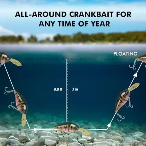 TRUSCEND Easy Catch Swimmax, Koʻproq tishlash uchun sehrli shovqinli turbulent tebranuvchi va vibratsiyali harakatlar, Dyneema eng kuchli tola bilan birlashtirilgan segmentlangan suzuvchi baliq, oilaviy dam olish baliq ovlash uchun real baliq ovlash vasvasalari - 2