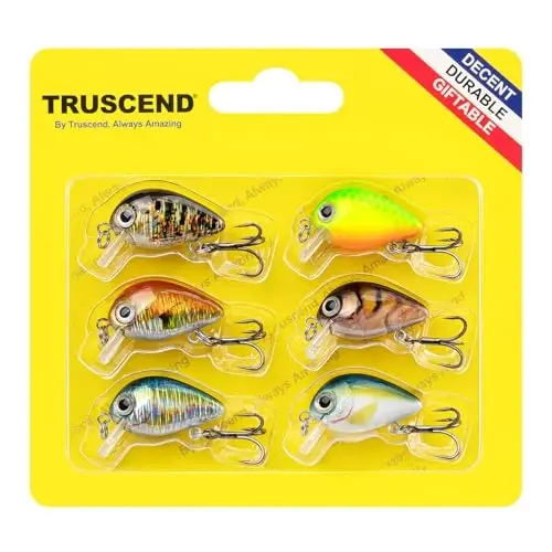 TRUSCEND Easy Catch Swimmax, Ko'proq tishlash uchun sehrli shovqinli turbulent tebranuvchi va vibratsiyali harakatlar, Dyneema eng kuchli tolasidan yasalgan bo'lakli suzuvchi baliq, dam olish uchun oilaviy baliq ovlash uchun haqiqiy baliq ovlash jozibasi 