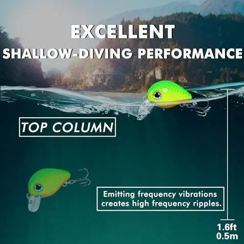 TRUSCEND Easy Catch Swimmax, Ko'proq tishlash uchun sehrli shovqinli turbulent tebranuvchi va vibratsiyali harakatlar, Dyneema eng kuchli tolasidan yasalgan bo'lakli suzuvchi baliq, dam olish uchun oilaviy baliq ovlash uchun haqiqiy baliq ovlash jozibasi - 4