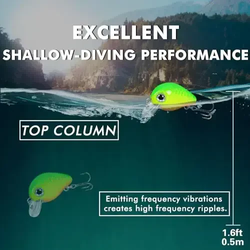 TRUSCEND Easy Catch Swimmax, Ko'proq tishlash uchun sehrli shovqinli turbulent tebranuvchi va vibratsiyali harakatlar, Dyneema eng kuchli tolasidan yasalgan bo'lakli suzuvchi baliq, dam olish uchun oilaviy baliq ovlash uchun haqiqiy baliq ovlash jozibasi - 4