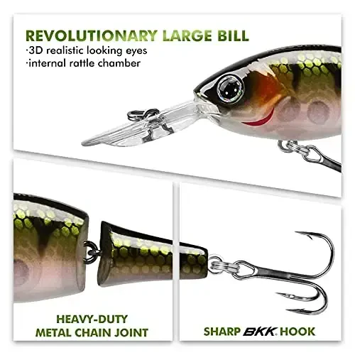 TRUSCEND Easy Catch Swimmax, Magic Noisy Turbulent Wiggling and Vibrating Actions for More Bites, Segmented Swimbait Jointed by Dyneema Strongest Fiber, Lifelike Fishing Lures for Relax Family Fishing - 3