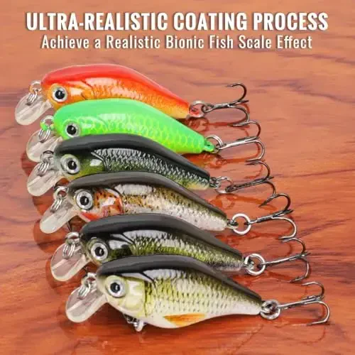 TRUSCEND Easy Catch Swimmax, Magic Noisy Turbulent Wiggling and Vibrating Actions for More Bites, Segmented Swimbait Jointed by Dyneema Strongest Fiber, Lifelike Fishing Lures for Relax Family Fishing - 5