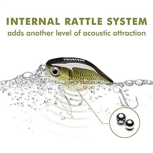 TRUSCEND Easy Catch Swimmax, Magic Noisy Turbulent Wiggling and Vibrating Actions for More Bites, Segmented Swimbait Jointed by Dyneema Strongest Fiber, Lifelike Fishing Lures for Relax Family Fishing - 3