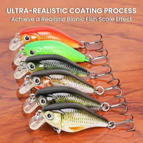 TRUSCEND Easy Catch Swimmax, Magic Noisy Turbulent Wiggling and Vibrating Actions for More Bites, Segmented Swimbait Jointed by Dyneema Strongest Fiber, Lifelike Fishing Lures for Relax Family Fishing - 4