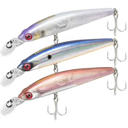 TRUSCEND Easy Catch Swimmax, Magic Noisy Turbulent Wiggling and Vibrating Actions for More Bites, Segmented Swimbait Jointed by Dyneema Strongest Fiber, Lifelike Fishing Lures for Relax Family Fishing - 1