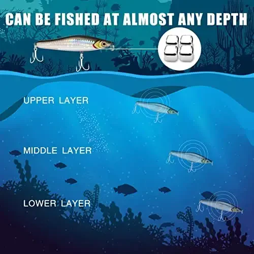 TRUSCEND Easy Catch Swimmax, Magic Noisy Turbulent Wiggling and Vibrating Actions for More Bites, Segmented Swimbait Jointed by Dyneema Strongest Fiber, Lifelike Fishing Lures for Relax Family Fishing - 6