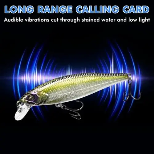 TRUSCEND Easy Catch Swimmax with BKK Hooks, Magic Noisy Wiggling and Vibrating Actions for More Bites, Lifelike Fishing Lures for Bass Trout Walleye Crappie, Strongest Dyneema Fiber Jointed Swimbaits - 4