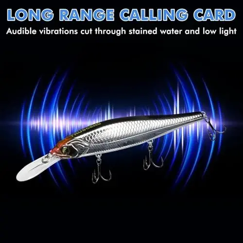 TRUSCEND Easy Catch Swimmax with BKK Hooks, Magic Noisy Wiggling and Vibrating Actions for More Bites, Lifelike Fishing Lures for Bass Trout Walleye Crappie, Strongest Dyneema Fiber Jointed Swimbaits - 4