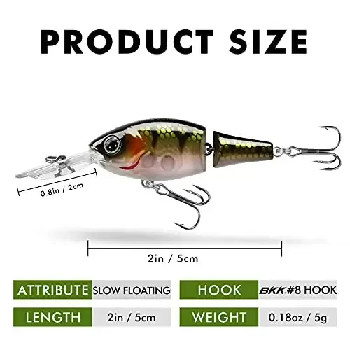 TRUSCEND Easy Catch Swimmax, Magic Noisy Turbulent Wiggling and Vibrating Actions for More Bites, Segmented Swimbait Jointed by Dyneema Strongest Fiber, Lifelike Fishing Lures for Relax Family Fishing - TRUSCEND (1)