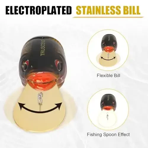 TRUSCEND Easy Catch Swimmax, Magic Noisy Turbulent Wiggling and Vibrating Actions for More Bites, Segmented Swimbait Jointed by Dyneema Strongest Fiber, Lifelike Fishing Lures for Relax Family Fishing - 4