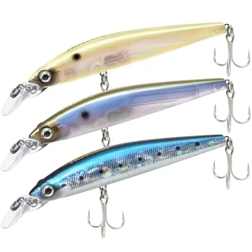 TRUSCEND Easy Catch SwimMax with BKK Hooks, Magic Noisy Wiggling and Vibrating Actions for More Bites, Lifelike Fishing Lures for Bass Trout Walleye Crappie, Strongest Dyneema Fiber Jointed Swimbaits - 1