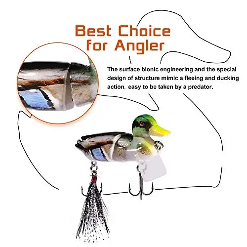 TRUSCEND Easy Catch Swimmax, Magic Noisy Turbulent Wiggling and Vibrating Actions for More Bites, Segmented Swimbait Jointed by Dyneema Strongest Fiber, Lifelike Fishing Lures for Relax Family Fishing - 3