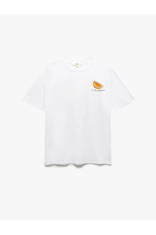 TSHIRT SS - BEYAZ - KOTON