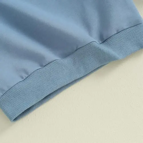 Tsseiatte Toddler Baby Boy Girl Long Sleeve Crewneck Pullover Sweatshirt Sweater Outfits Solid Color Casual Clothes - 6