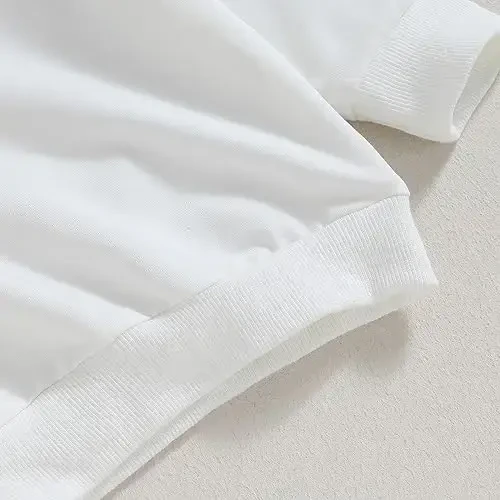 Tsseiatte Toddler Baby Boy Girl Long Sleeve Crewneck Pullover Sweatshirt Sveter Kiyimlar Qattiq Rang Kundalik Kiyimlar - 6