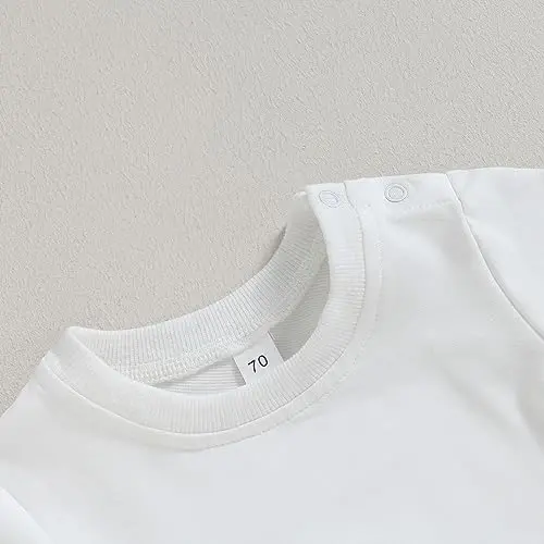 Tsseiatte Toddler Baby Boy Girl Long Sleeve Crewneck Pullover Sweatshirt Sveter Kiyimlar Qattiq Rang Kundalik Kiyimlar - 4