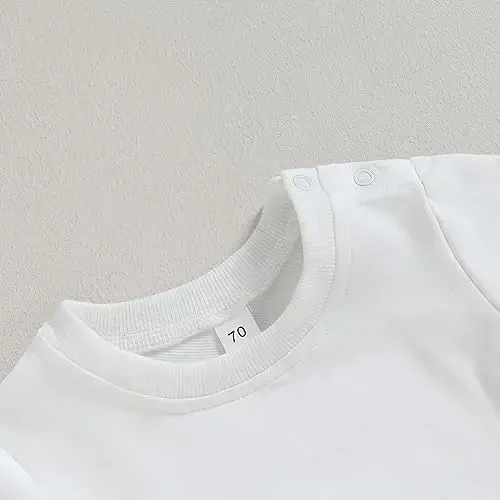 Tsseiatte Toddler Baby Boy Girl Long Sleeve Crewneck Pullover Sweatshirt Sweater Outfits Solid Color Casual Clothes - 4