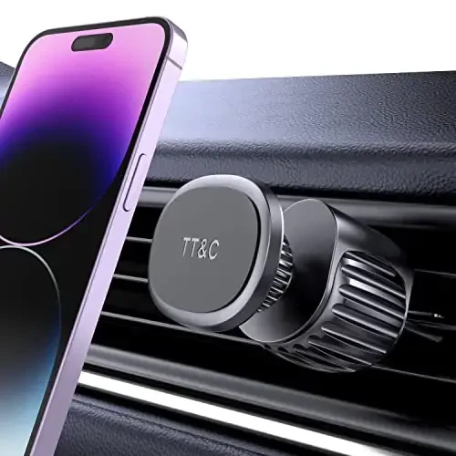 TT&C Phone Holder for Car Universal Magnetic N52 6pc Air Vent Phone Mount for Car, 360° Adjustable Super Strong Magnet for iPhone, Galaxy, Google Pixel and Other Smartphones - 1