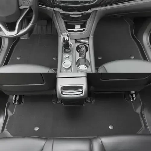 TTX LIGHTING Floor Mats & Cargo Liner for 2018-2024 Chevrolet Equinox TPE Automotive Floor Mats Chevy All Weather Protection Mat Include Front and Rear Row Liner Black - TTX LIGHTING (1)