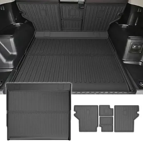 TTX LIGHTING Cargo Mat and Backrest Mats Compatible with Toyota 4Runner 2010-2024 Back Seat Protector Replacement for Toyota 4Runner 5 Seater Accessories (Not Fit Sliding Tray) - 1