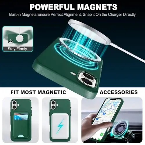 TUCCH PU Charm qutisi iPhone 16 Plus (6.7