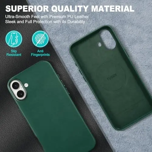 TUCCH PU Charm qutisi iPhone 16 Plus (6.7