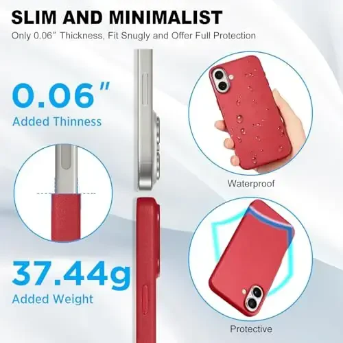 TUCCH PU Charm qutisi iPhone 16 Plus (6.7