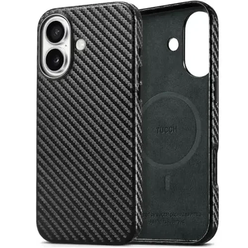 TUCCH PU Leather Case for iPhone 16 (6.1
