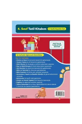 Tudem Книга каникул для 4 класса (Для тех, кто переходит в 5 класс) - TUDEM YAYINLARI (1)