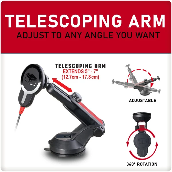 Tuff Tech 15W Mag Safe Compatible Phone Holder - 5