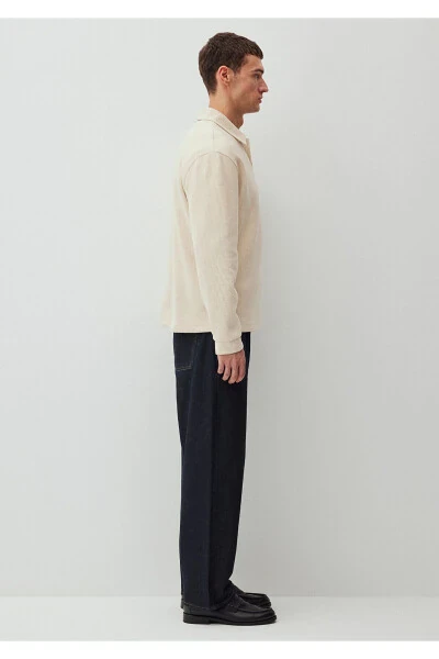 Tugmachali Oq Basic Ko'ylagi (0S10266-81202) - 6