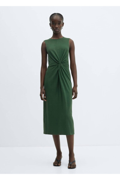 Tugmachali paxta ko'ylak - MANGO (1)