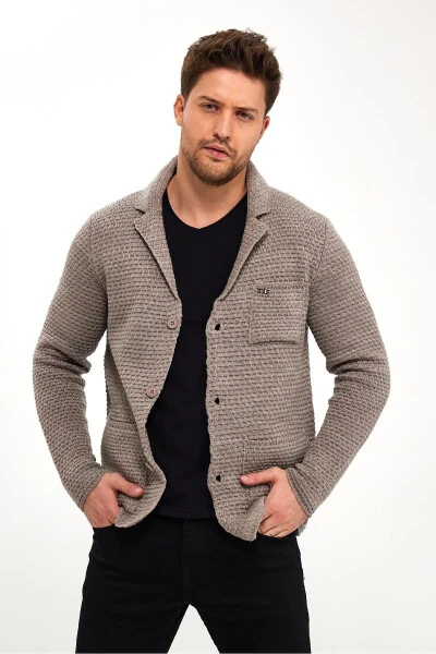 Tugmachali triko kardigan (E22-5715) - ALEXANDERGARDI