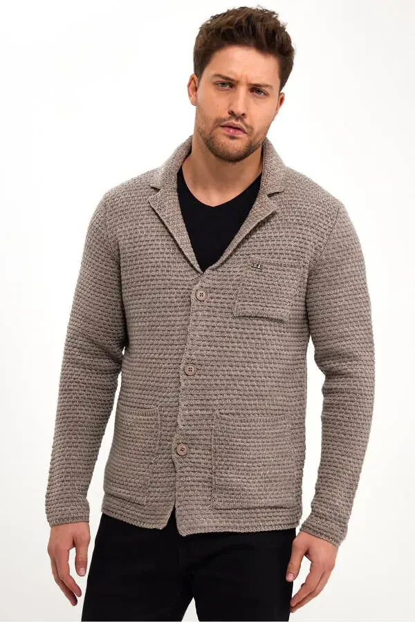 Tugmachali triko kardigan (E22-5715) - 3