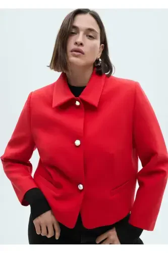 Tugmali qisqa kurtka - 5