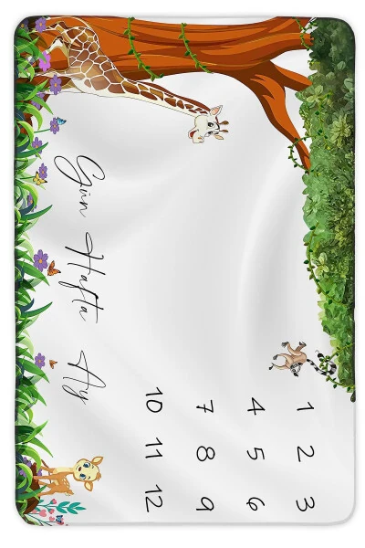 Tug'ruqdan chiqish Yangi tug'ilgan chaqaloq to'plami Fleece Xotira adyol, O'g'il Qiz Sovg'a Bolajon Hayvonli 5 dona 150x100sm - Modazone (1)