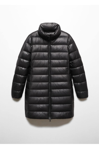 Tuk bilan to'ldirilgan suv o'tkazmaydigan anorak - Qora - 3