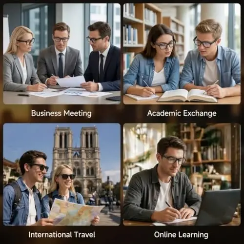Tulbeys AI Smart Glasses with Camera, 1080P Video & Real-Time Translation | 8MP HD Camera with EIS, 139+ Language Translation, Open-Ear Audio Bluetooth Sunglasses, Object Recognition, 410 mAh Battery - 6