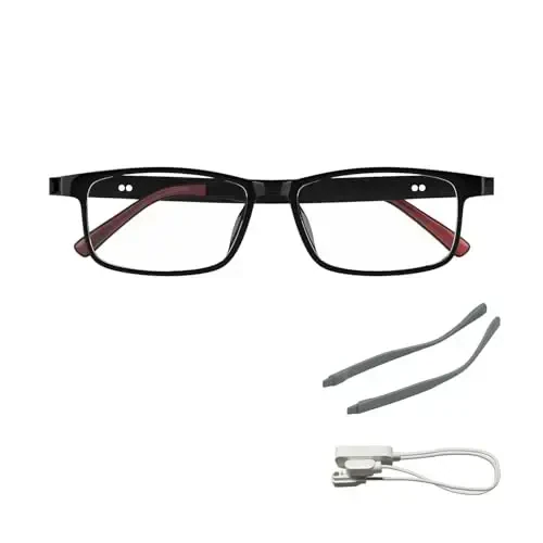 Tulbeys Smart Glasses for Men Women, Classic Smart Eyewear with Detachable Ultra-Slim Arms, Blue Light Filtering, Open Ear Bluetooth Audio Glasses – Ultra-Light Design for Business and Daily Use - 1