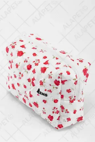 Tulip Pattern Makeup Bag (Large Size) Quilted Pattern Ultra Soft - 8