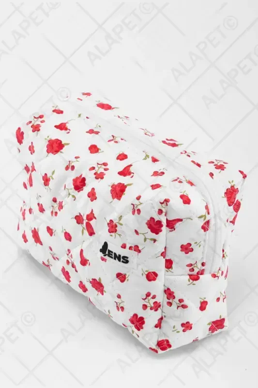 Tulip Pattern Makeup Bag (Large Size) Quilted Pattern Ultra Soft - 8