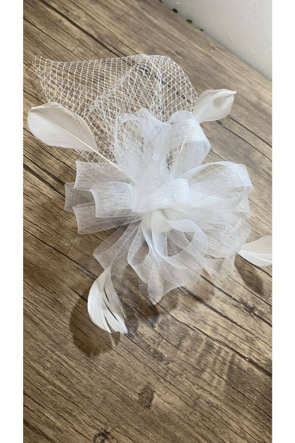 Tulle Bridal Crown Wedding Accessory, Wedding Veil Hat, Wedding Hat - 58