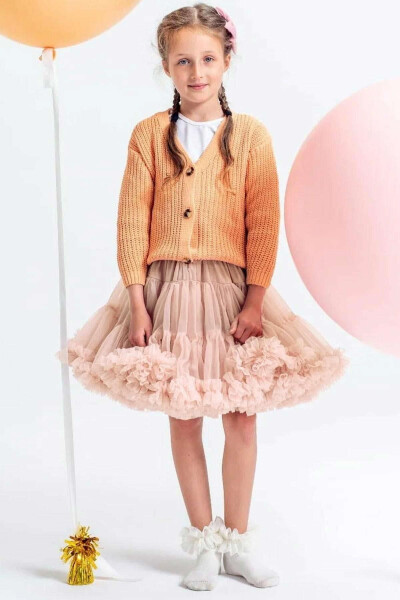 Tulle Skirt Salmon MDVK114 - 3